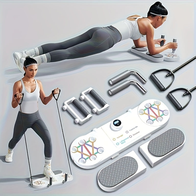 NNETM Push-Up Bar with Bands & Timer-3