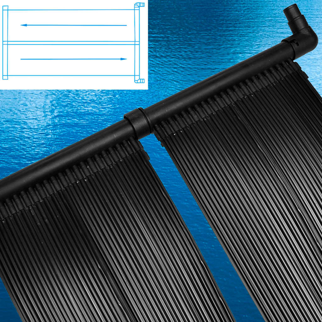 NNEVL Solar Pool Heater Panel 4 pcs 80x620 cm-2
