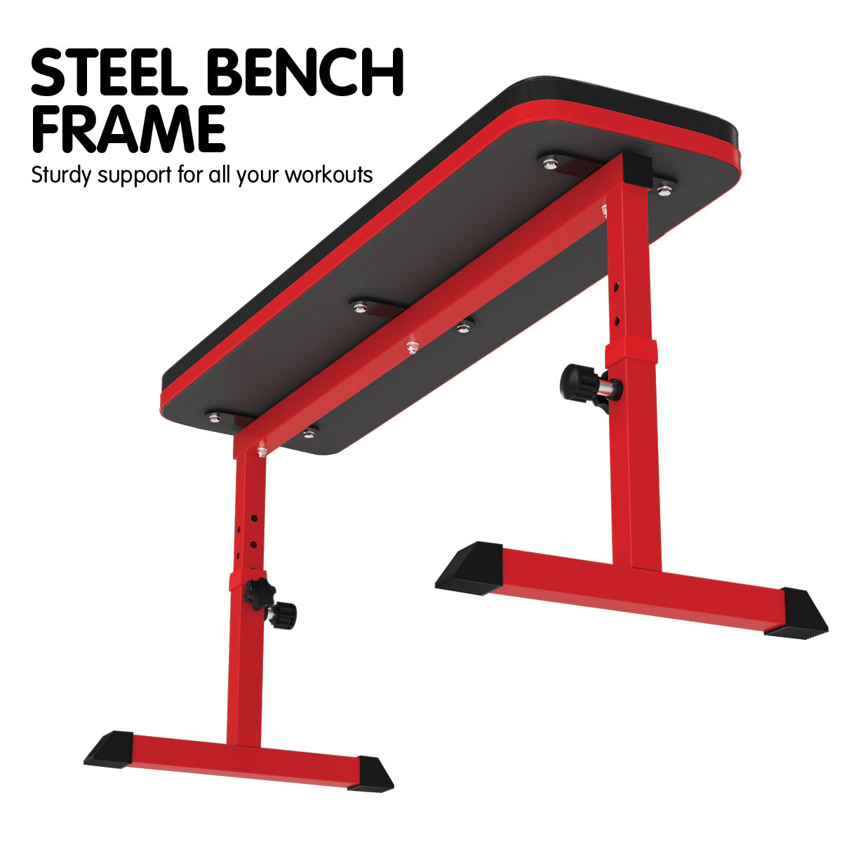 NNEDPE Powertrain Height-Adjustable Exercise Home Gym Flat Weight Bench-4